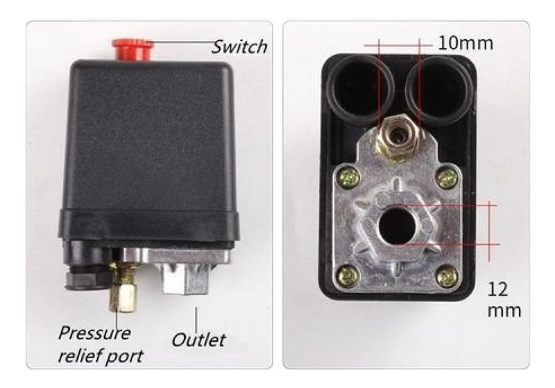 PRESOSTATO 125 PSI COMPRESOR DE AIRE INTERRUPTOR DE PRESION - 7