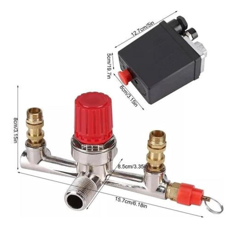 PRESOSTATO 125 PSI COMPRESOR DE AIRE INTERRUPTOR DE PRESION - 8