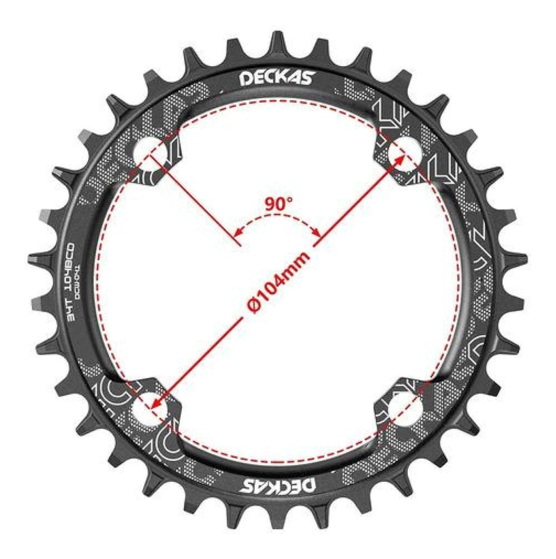PLATO REDONDO MTB NARROW WIDE BICICLETA 30T 32T 34T 36T 38T 38T - 3