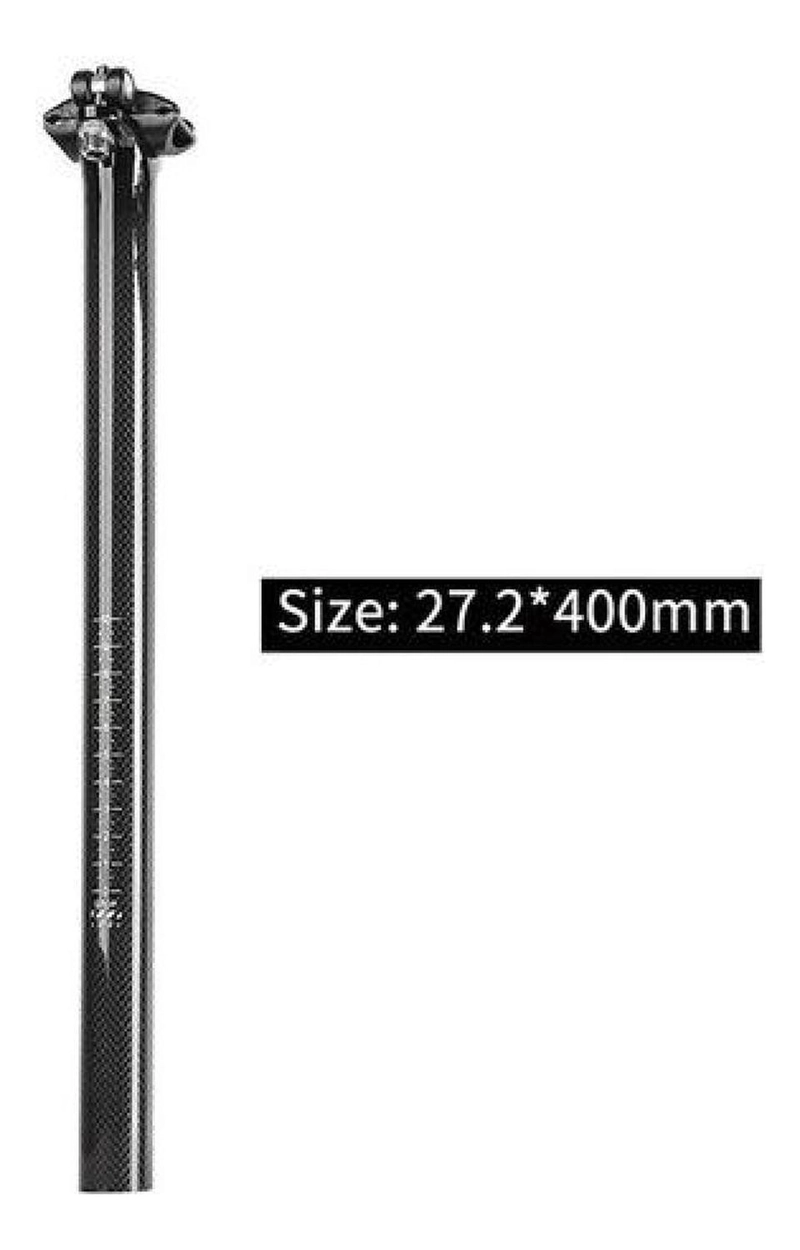 TUBO SILLIN CARBONO MTB RUTA 27.2/30.8/31.6/34.9 BICICLETA 31,6 X 350 MM - 2
