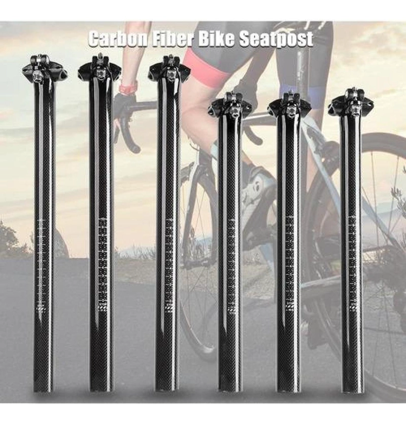 TUBO SILLIN CARBONO MTB RUTA 27.2/30.8/31.6/34.9 BICICLETA 31,6 X 350 MM - 5