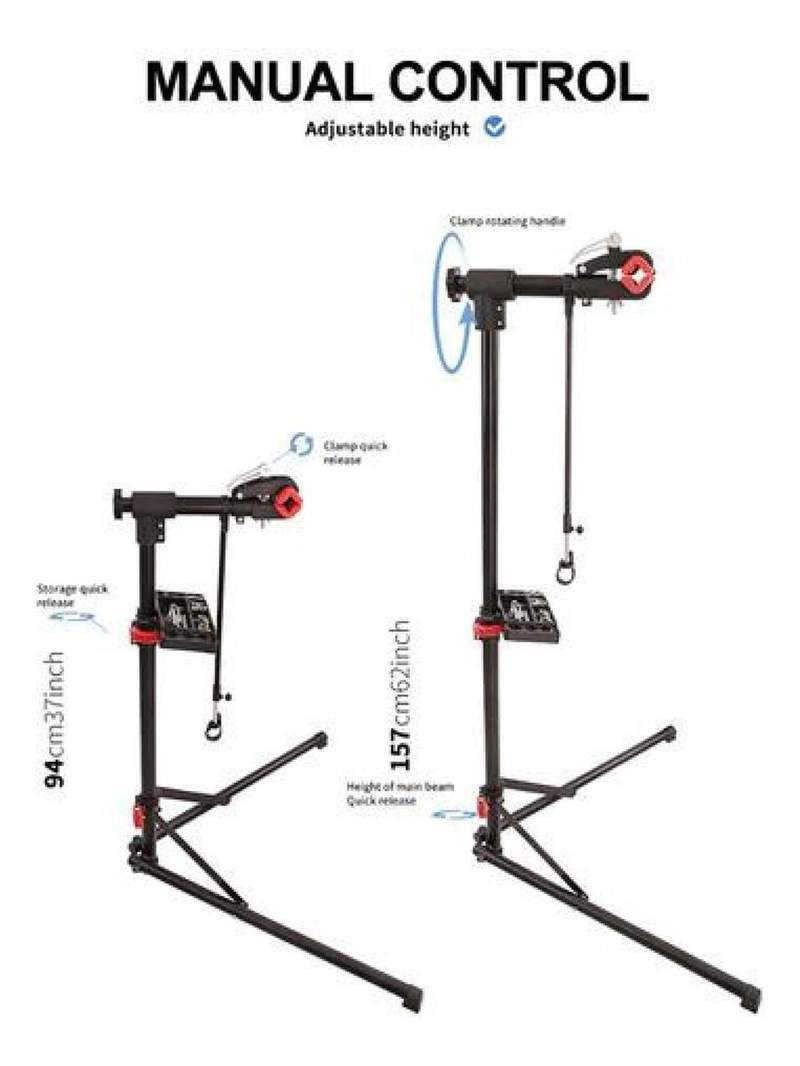 PEDESTAL ATRIL PARA MANTENCION BICICLETAS. SUJETADOR SOPORTE - 5