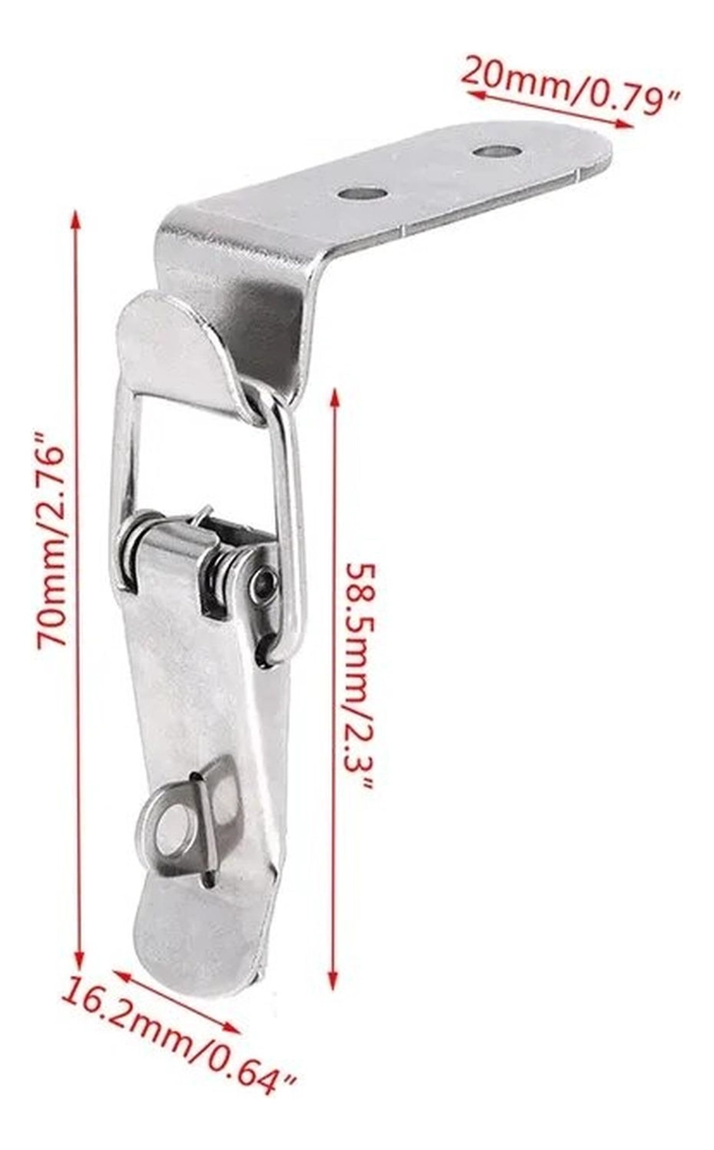 PACK 6 CIERRE CLAMP TIRADOR RAPIDO MECANISMO RESORTE MUEBLES - 2