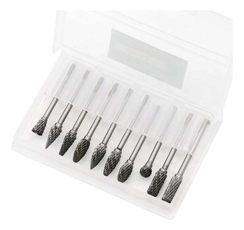 SET 10 FRESAS ROTATIVAS PARA METAL, TALADRO Y DREMEL, LIMA - 3