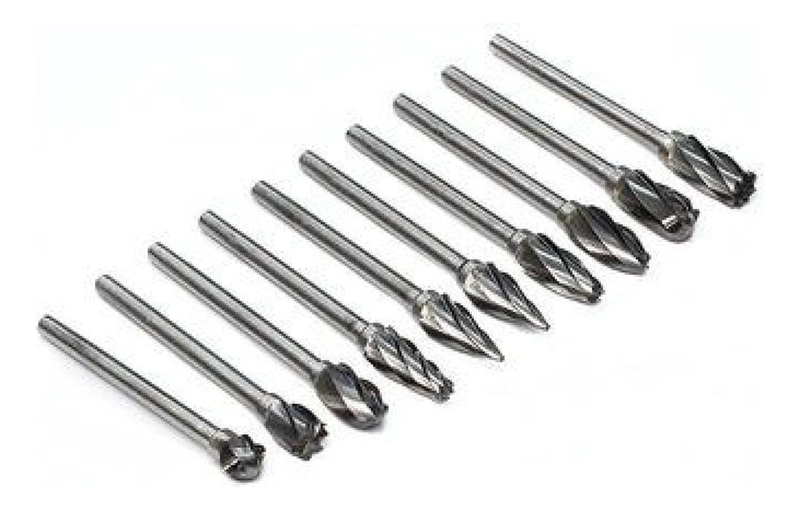 SET 10 FRESAS ROTATIVAS PARA METAL, TALADRO Y DREMEL, LIMA - 4