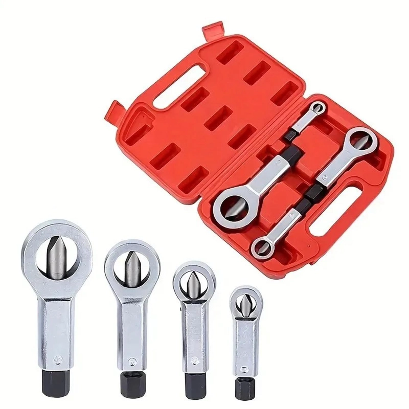 KIT 4 EXTRACTORES ROMPE TUERCAS MANUAL ANTIOXIDO - 8