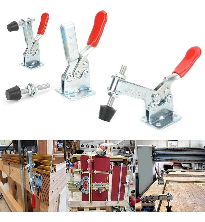 PACK 2 CLAMP PRESION VERTICAL GH-201B 100KG TIRADOR RAPIDO - 6