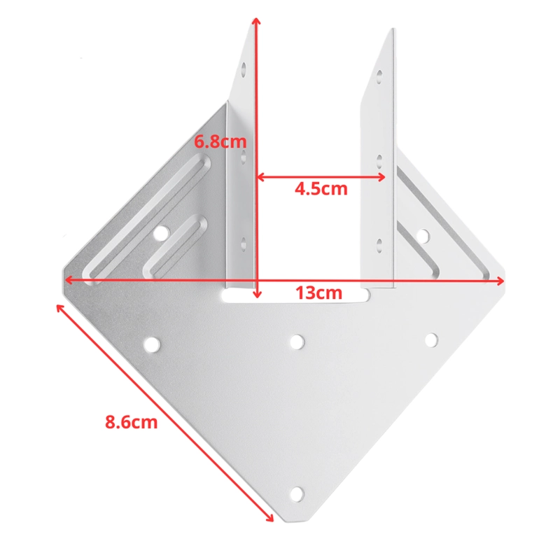 CONECTOR SOPORTE FIJACION VIGA H1 MADERA GALVANIZADO - 7