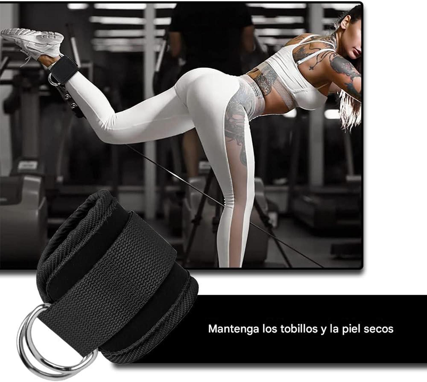 CORREAS STRAP TOBILLO MUÑECA VELCRO REFORZADO GYM POLEAS - 7