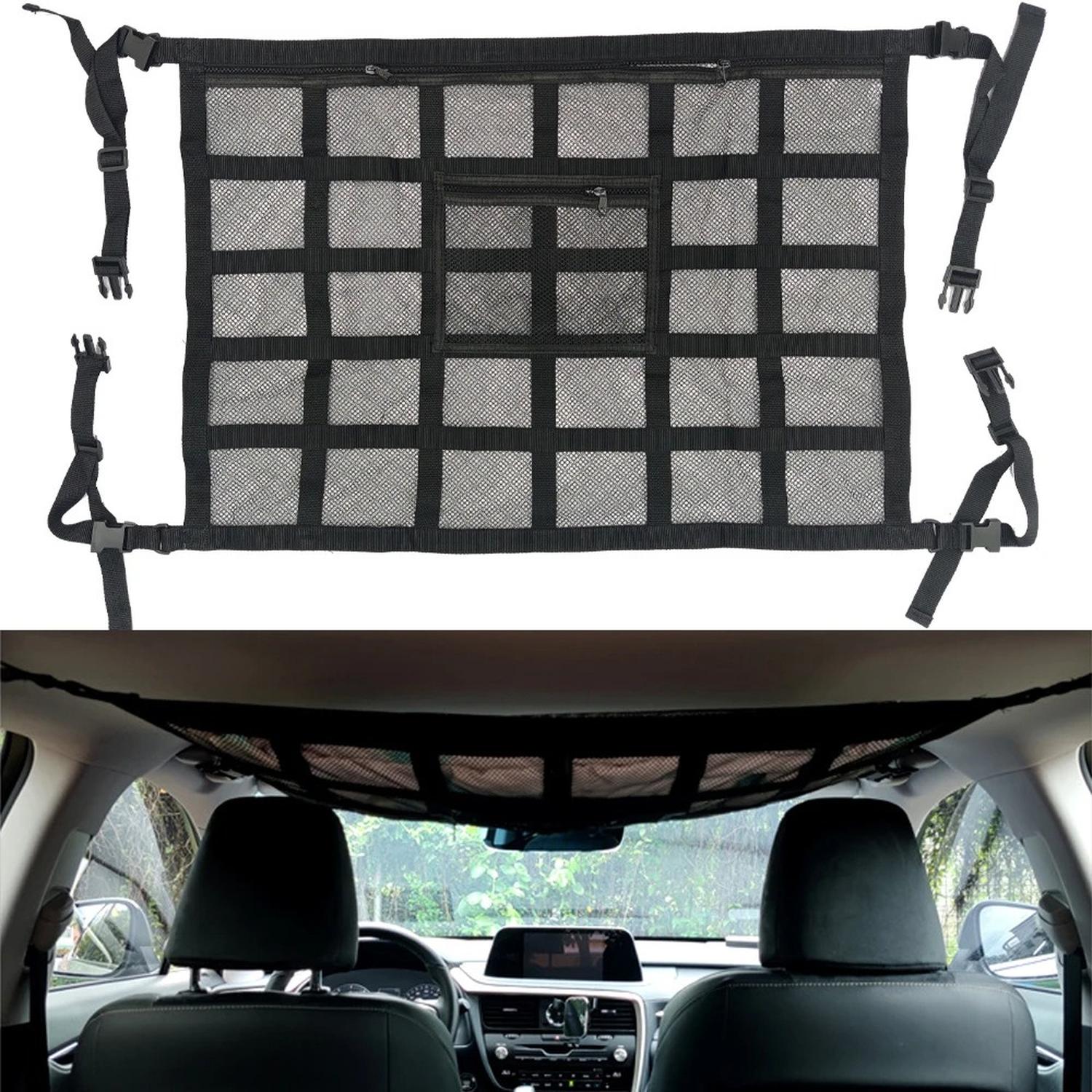 RED DE CARGA AL TECHO VIAJE AUTO SUV CAMIONETA UNIVERSAL TAMAÑO 70X50 CM - 1