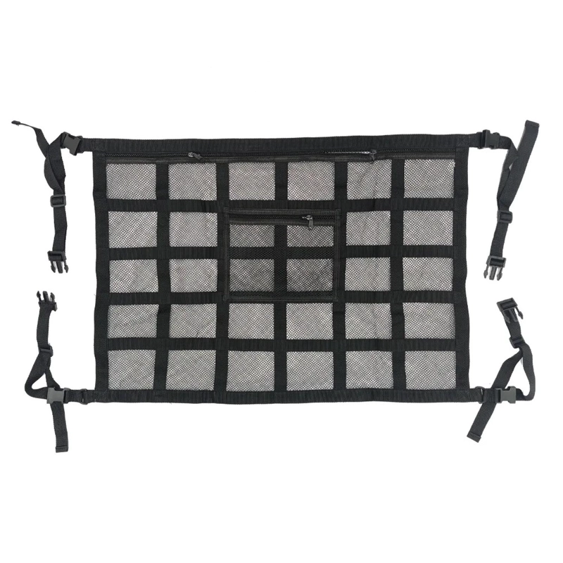 RED DE CARGA AL TECHO VIAJE AUTO SUV CAMIONETA UNIVERSAL TAMAÑO 70X50 CM - 4