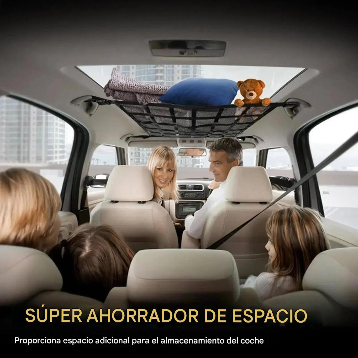 RED DE CARGA AL TECHO VIAJE AUTO SUV CAMIONETA UNIVERSAL TAMAÑO 70X50 CM - 9