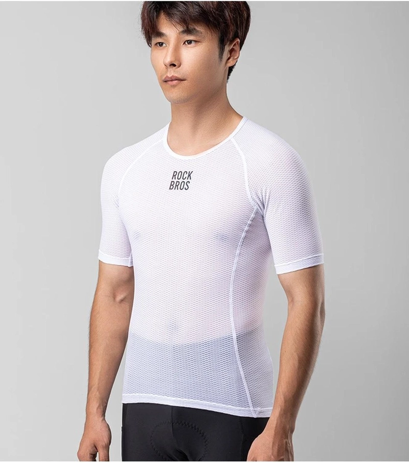 POLERA PRIMERA CAPA CICLISMO ROCKBROS SECADO RAPIDO MALLA - 2