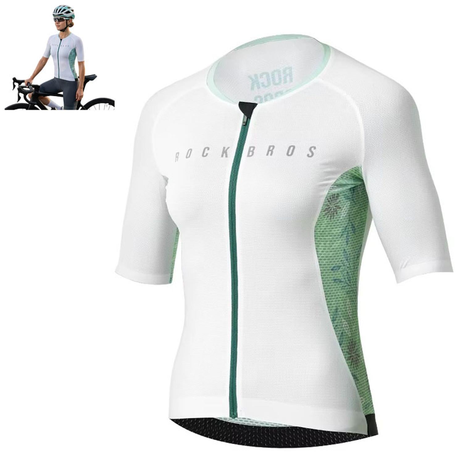 TRICOTA CICLISMO MUJER ROCKBROS MANGA CORTA VERANO MTB RUTA - 1