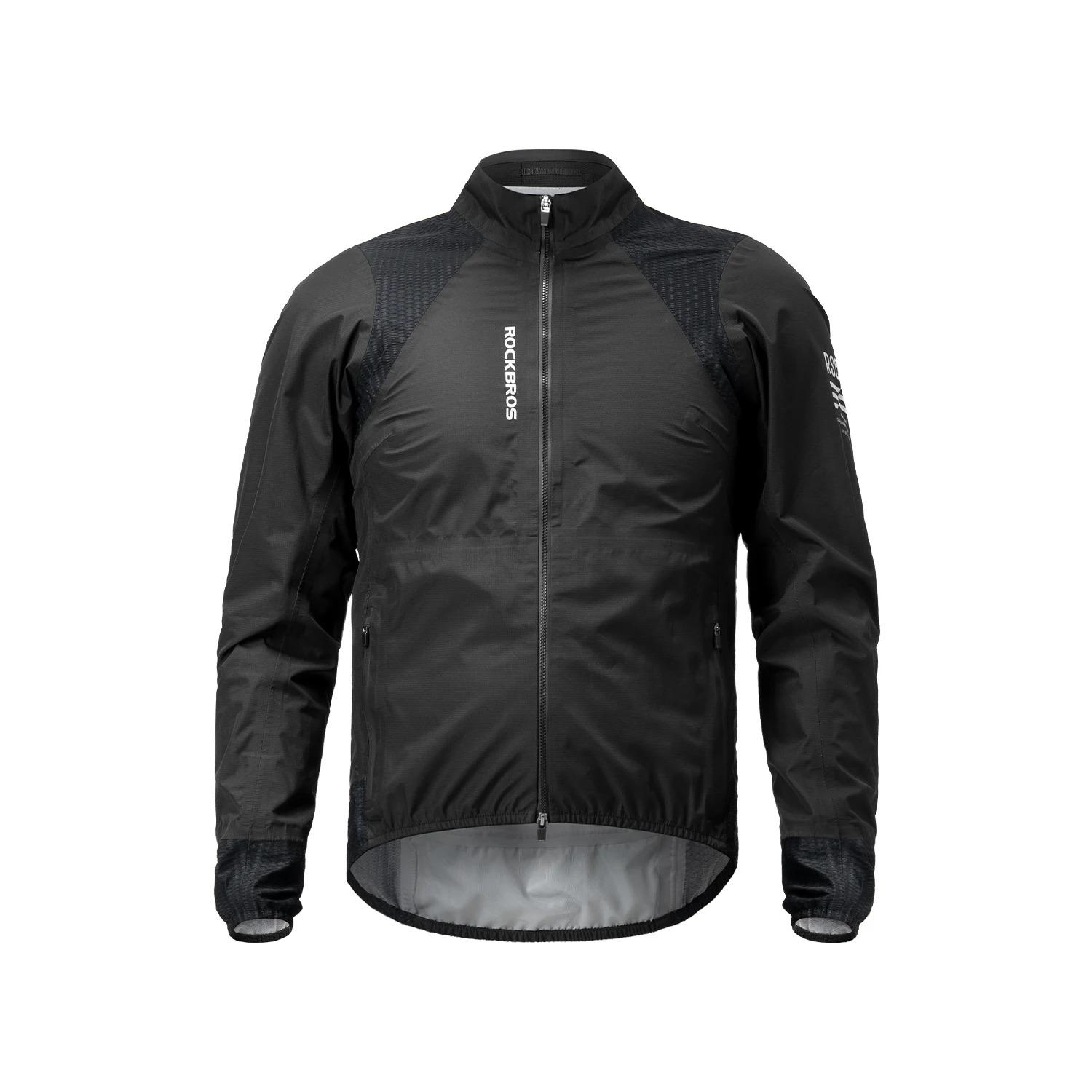 CHAQUETA CORTAVIENTOS CICLISMO ROCKBROS IMPERMEABLE MTB RUTA - 1