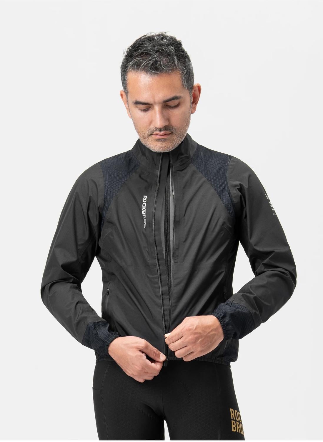 CHAQUETA CORTAVIENTOS CICLISMO ROCKBROS IMPERMEABLE MTB RUTA - 2