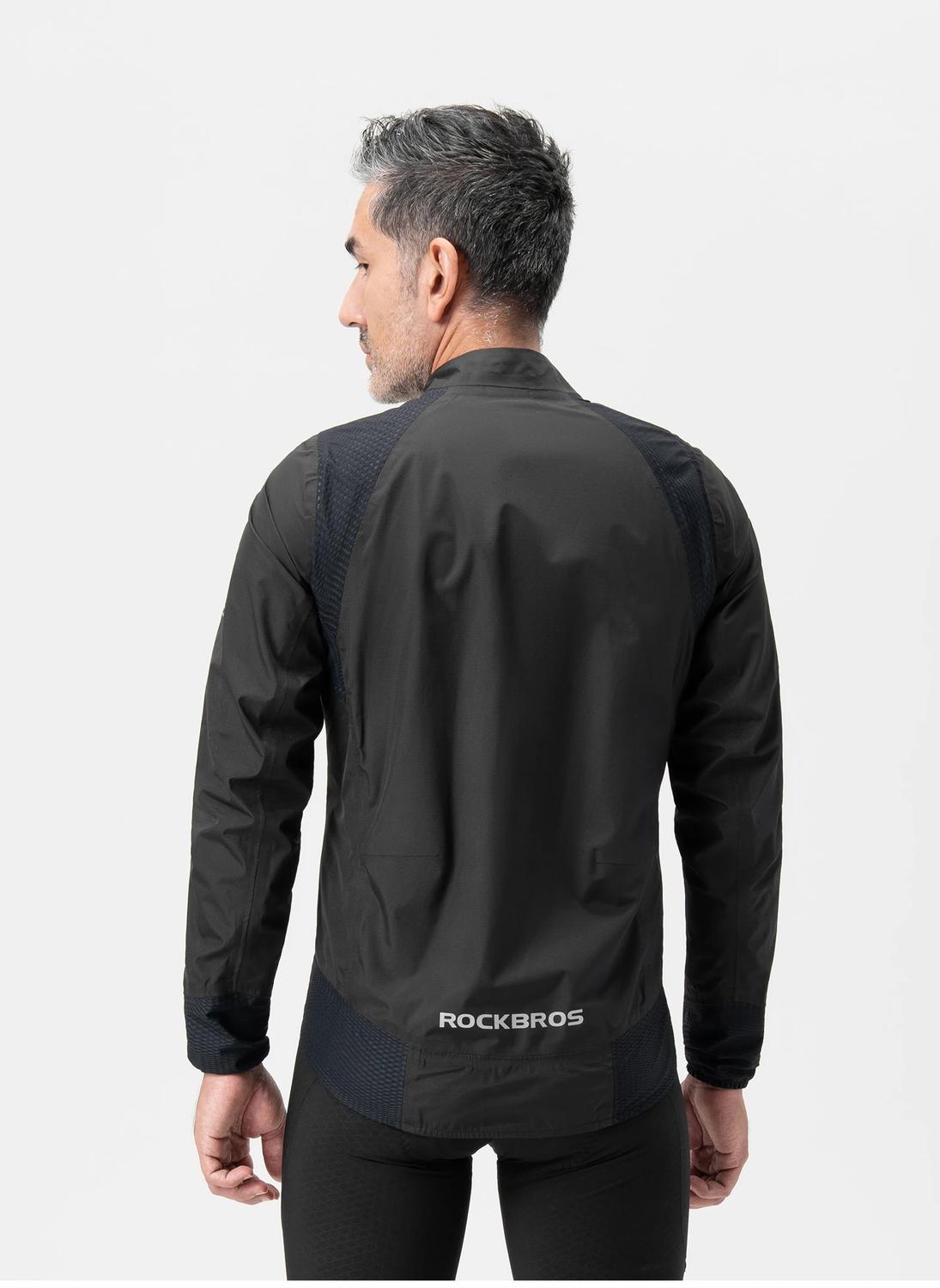 CHAQUETA CORTAVIENTOS CICLISMO ROCKBROS IMPERMEABLE MTB RUTA - 3