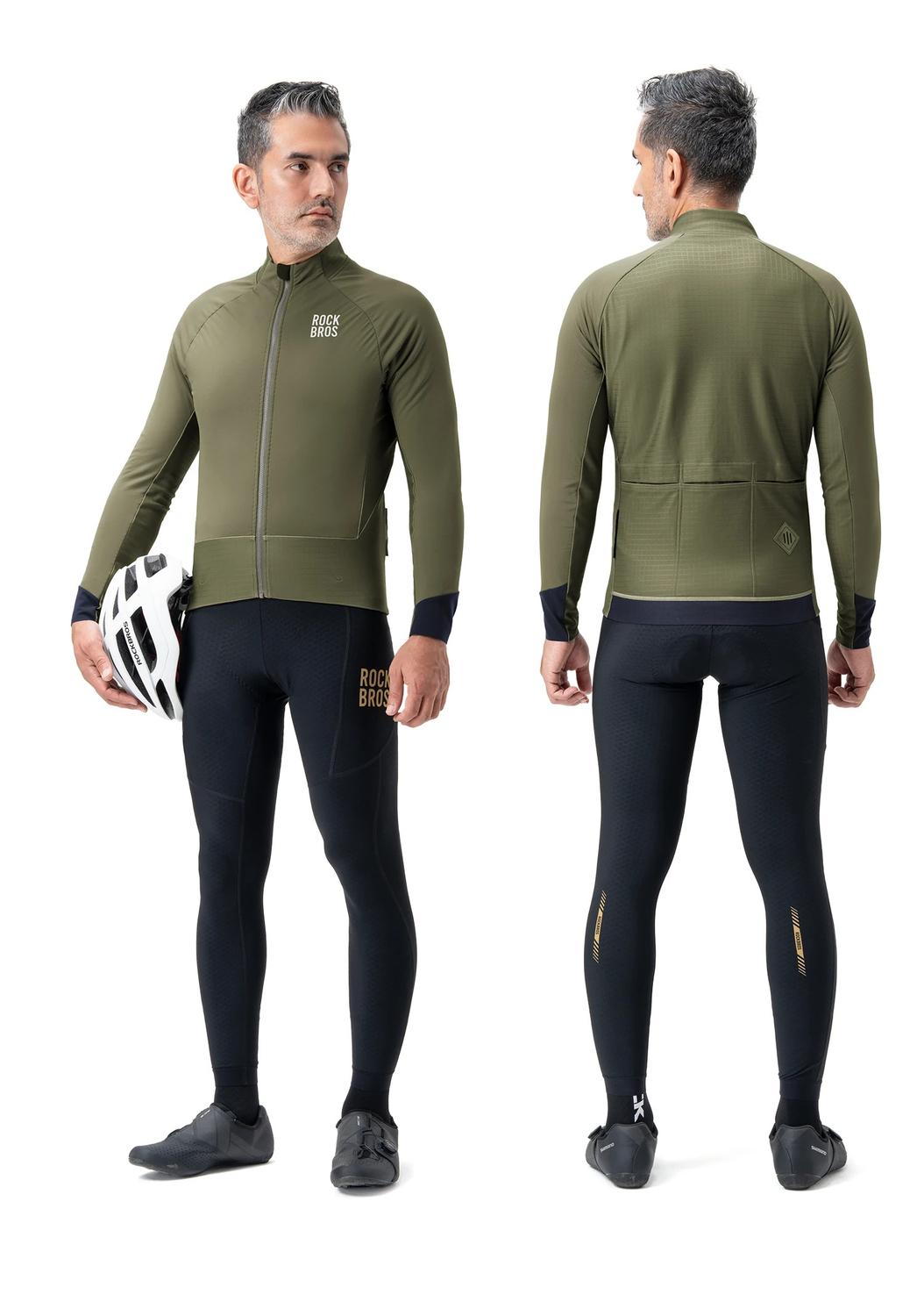 TRICOTA CICLISMO ROCKBROS INVIERNO POLAR TE RMICA HOMBRE - 1