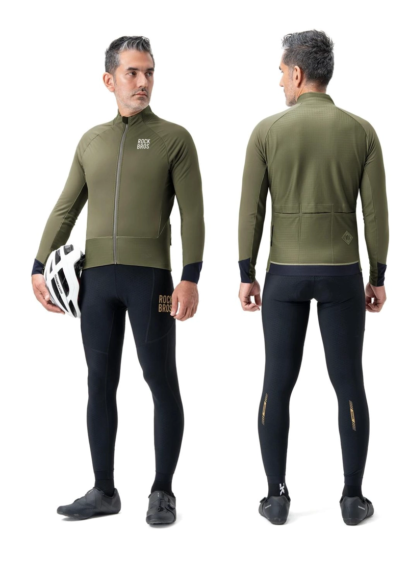 TRICOTA CICLISMO ROCKBROS INVIERNO POLAR TE RMICA HOMBRE - 1
