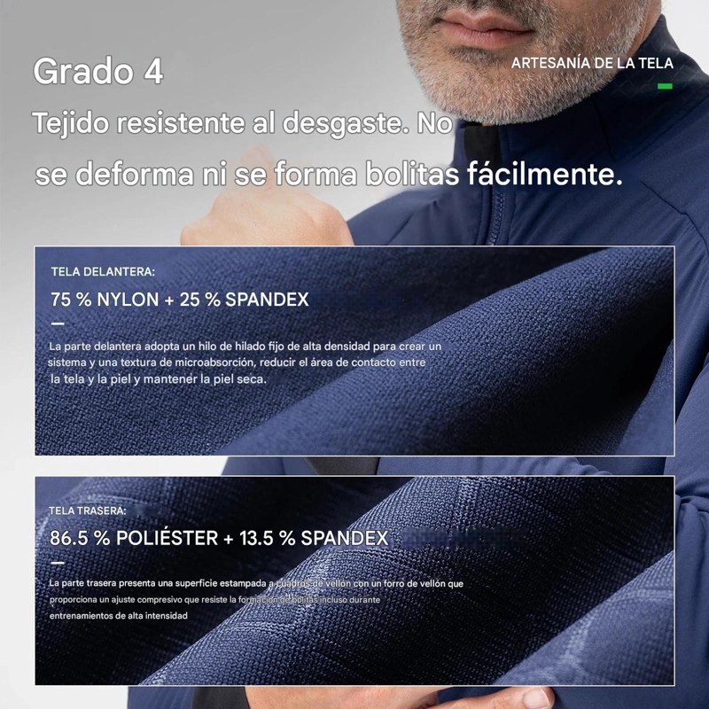 TRICOTA CICLISMO ROCKBROS INVIERNO POLAR TE RMICA HOMBRE - 3