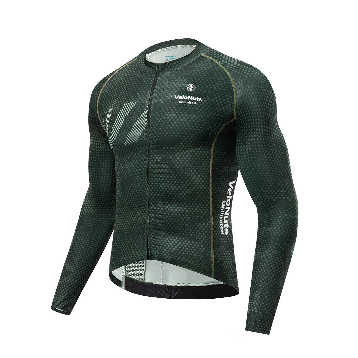 TRICOTA CICLISMO HOMBRE VELONUTS PRO MANGA LARGA VERANO Verde S