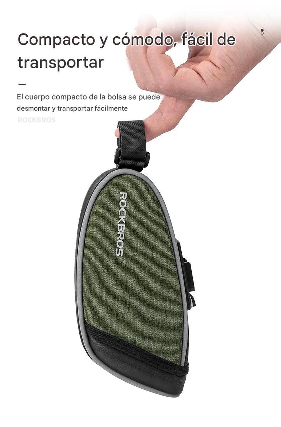 BOLSO ASIENTO SILLIN BICICLETA ROCKBROS REFLECTANTE - 3