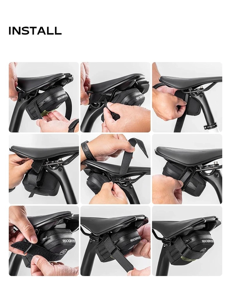 BOLSO BAJO ASIENTO BICICLETA ROCKBROS MINI IMPERMEABLE - 2