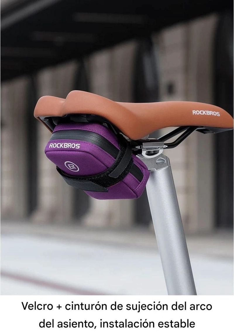 BOLSO BAJO ASIENTO BICICLETA ROCKBROS MINI IMPERMEABLE - 7