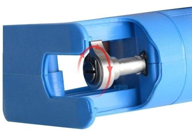 ADAPTADOR DE SIERRA PARA TALADRO + 3 HOJAS MADERA METAL PVC AZUL - 3