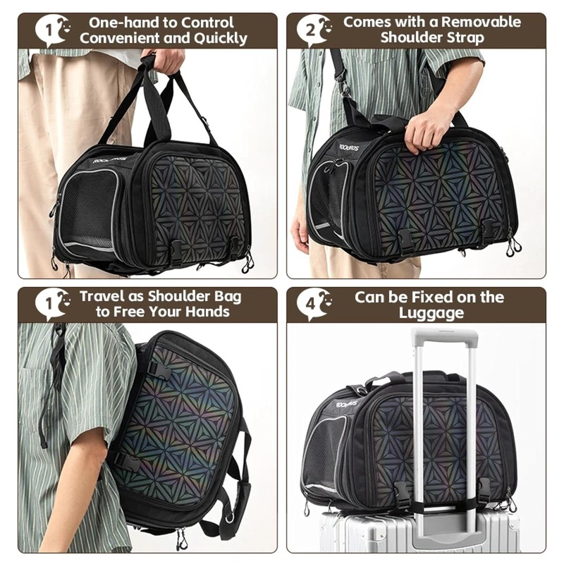 BOLSO TRANSPORTADOR DE MASCOTAS ROCKBROS PARA BICICLETA - 7