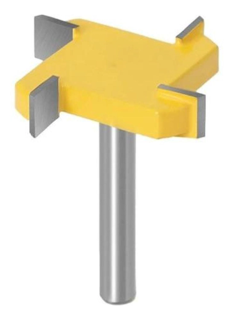 FRESA RANURADORA TIPO T DE 12MM 4 BORDES ROUTER CARPINTERIA - 2