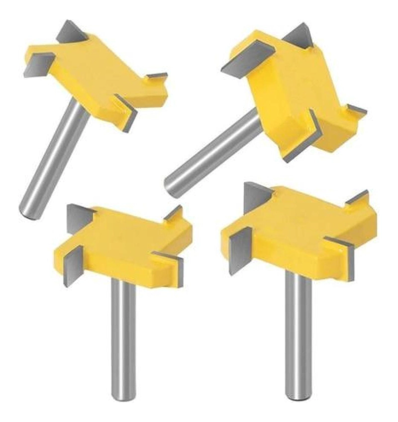 FRESA RANURADORA TIPO T DE 12MM 4 BORDES ROUTER CARPINTERIA - 3