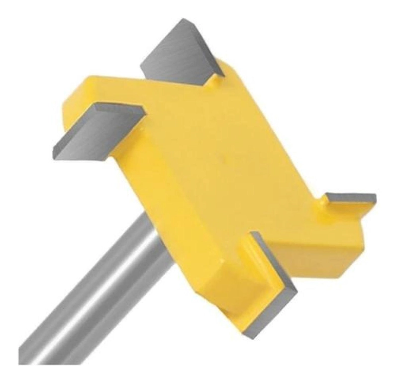 FRESA RANURADORA TIPO T DE 12MM 4 BORDES ROUTER CARPINTERIA - 4