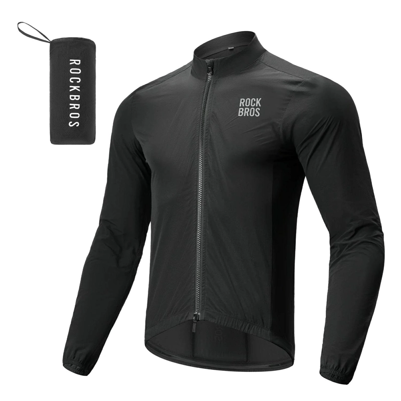 CORTAVIENTO CICLISMO ROCKBROS PLEGABLE ULTRA LIGERO HOMBRE - 1