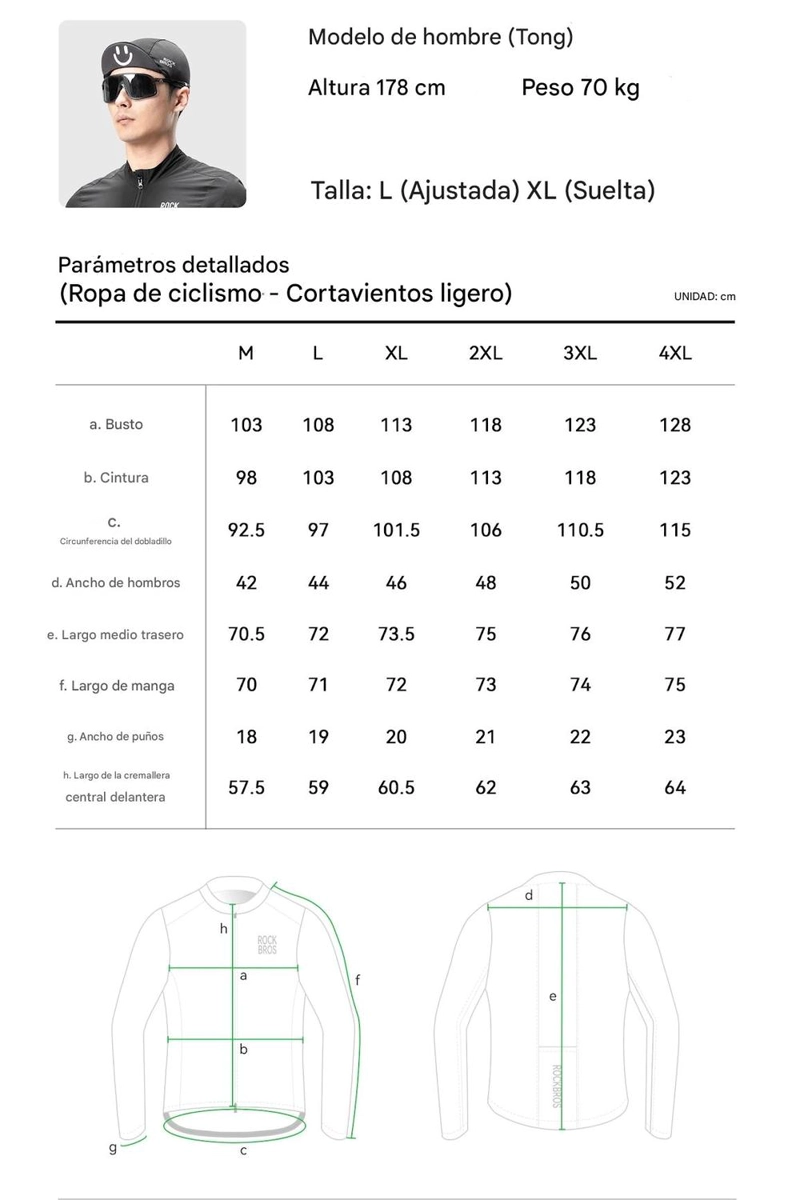 CORTAVIENTO CICLISMO ROCKBROS PLEGABLE ULTRA LIGERO HOMBRE - 6