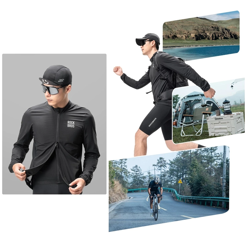 CORTAVIENTO CICLISMO ROCKBROS PLEGABLE ULTRA LIGERO HOMBRE - 7