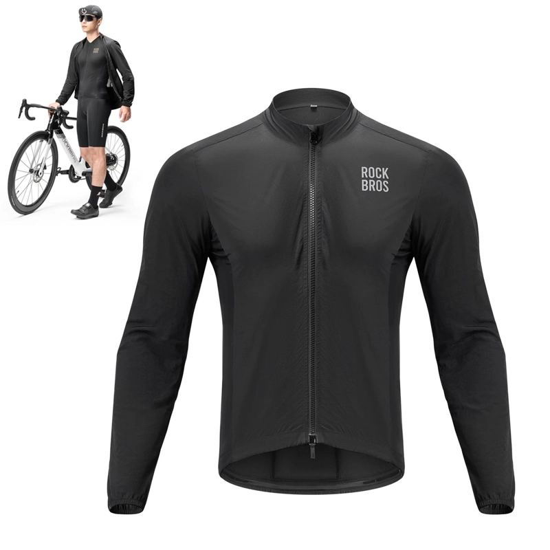 CORTAVIENTO CICLISMO ROCKBROS PLEGABLE ULTRA LIGERO HOMBRE - 8