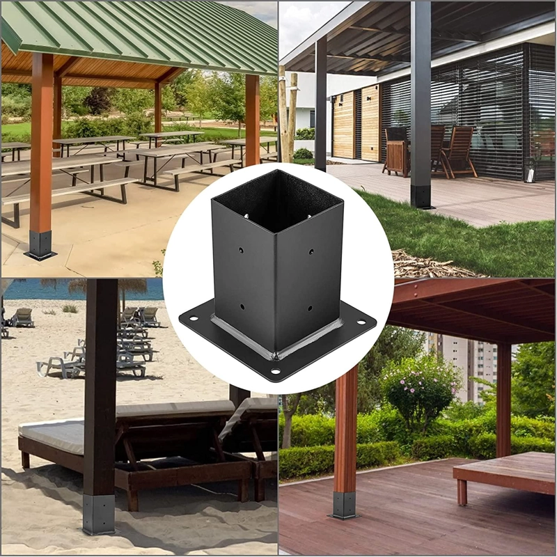 KIT SOPORTES PARA PERGOLA MADERA 4X4 ESQUINAS Y BASES - 2
