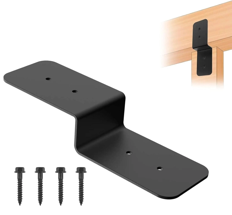 SOPORTE METALICO Z CONECTOR MADERA VIGA PE RGOLA 6 PULGADAS - 1