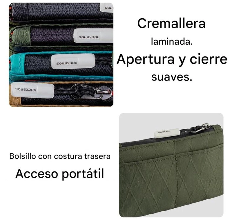 MINI BILLETERA TARJETERO ROCKBROS BOLSO EDC CICLISMO - 3
