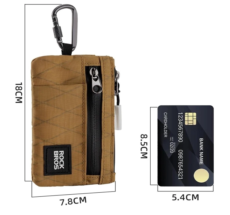 MINI BILLETERA TARJETERO ROCKBROS BOLSO EDC CICLISMO - 4