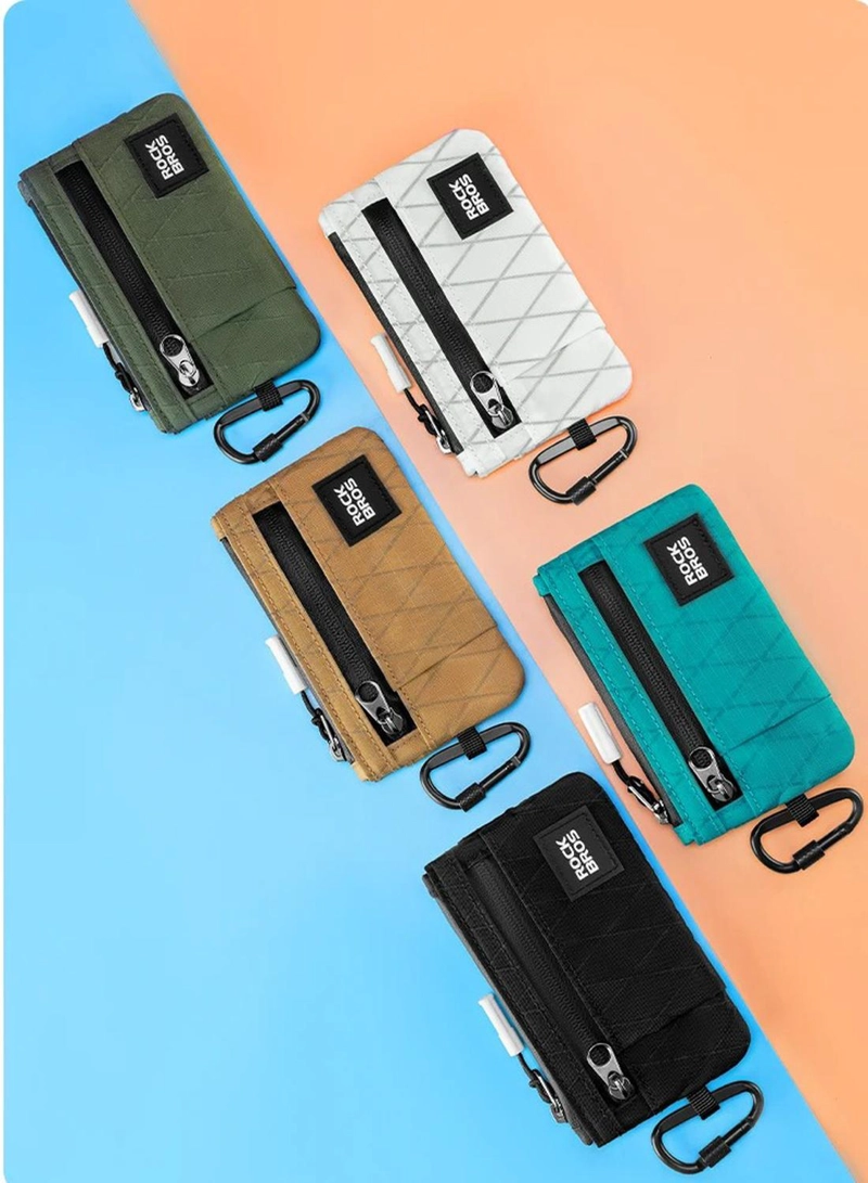 MINI BILLETERA TARJETERO ROCKBROS BOLSO EDC CICLISMO - 6