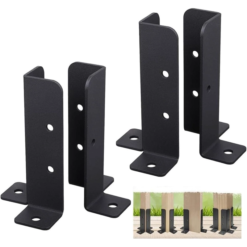 SOPORTES BASE PILARES DE MADERA ADAPTABLES KIT 4 PZAS - 3