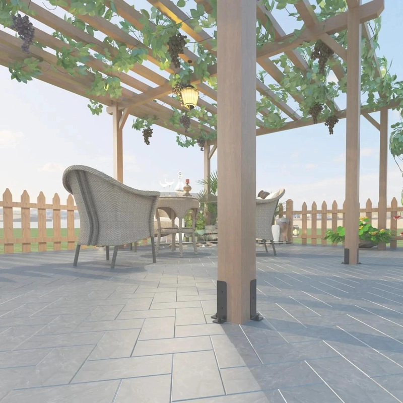 SOPORTES BASE PILARES DE MADERA ADAPTABLES KIT 4 PZAS - 5