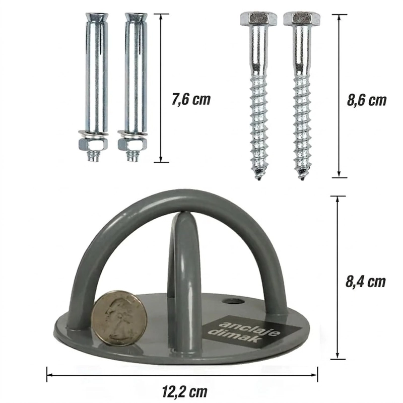 ANCLAJE DE TECHO Y PARED PARA TRX SACO BOXEO HAMACA - 6