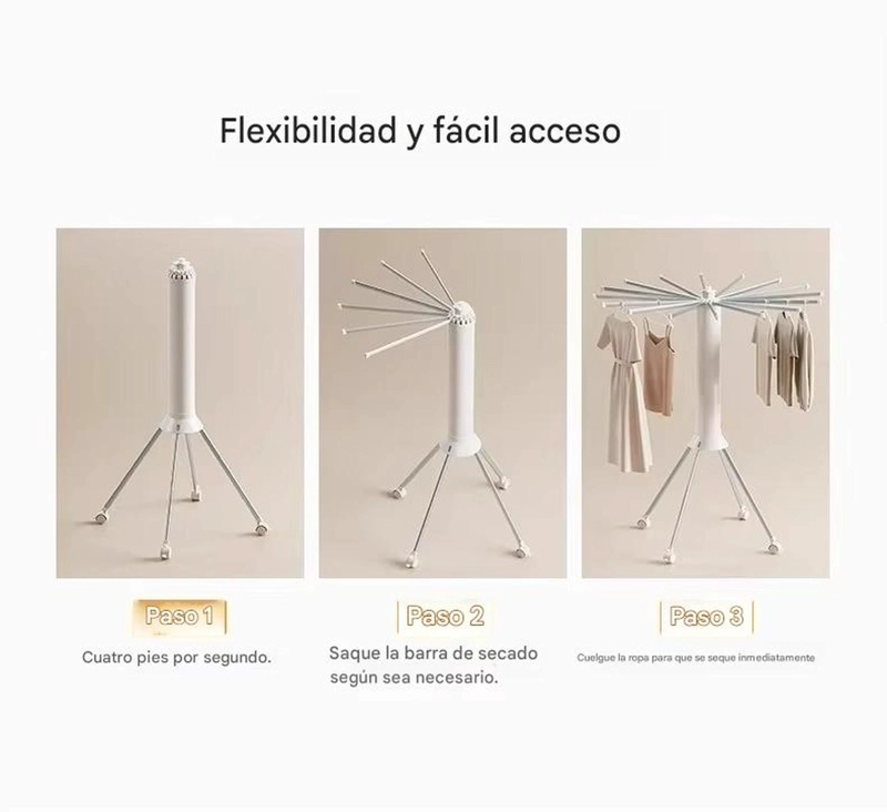 TENDEDERO PLEGABLE PULPO GIRATORIO CON RUEDAS - 8