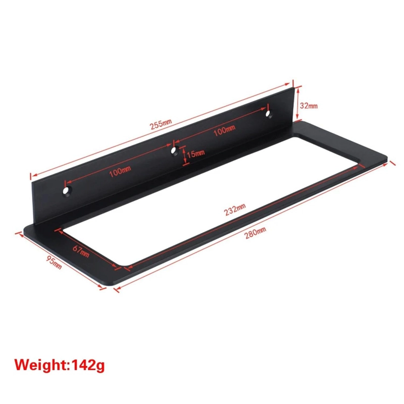 SOPORTE MURO BOTELLA DE VINO RACK METALICO CAVA FLOTANTE - 3