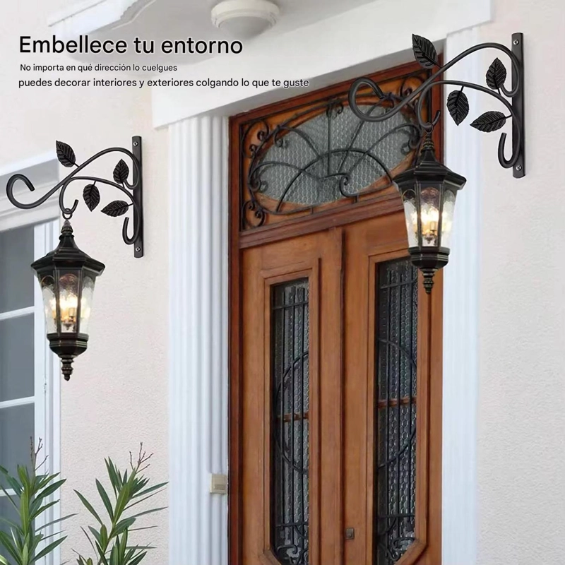 SOPORTE COLGANTE PLANTAS METAL MACETERO EXTERIOR JARDIN - 4