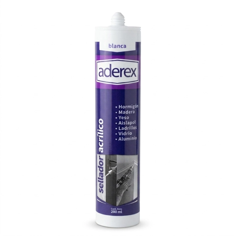 PACK 6 ADEREX SELLADOR ACRILICO BLANCO 280ML PINTABLE - 5