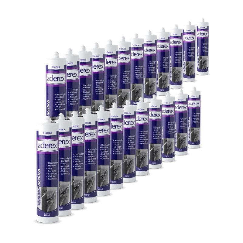 PACK 24 ADEREX SELLADOR ACRILICO BLANCO 280ML PINTABLE - 1